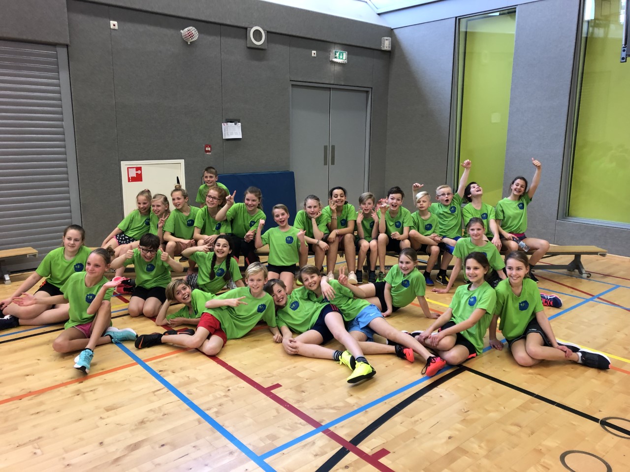 Groep 7 4e van Hoorn bij Fun in Athletics