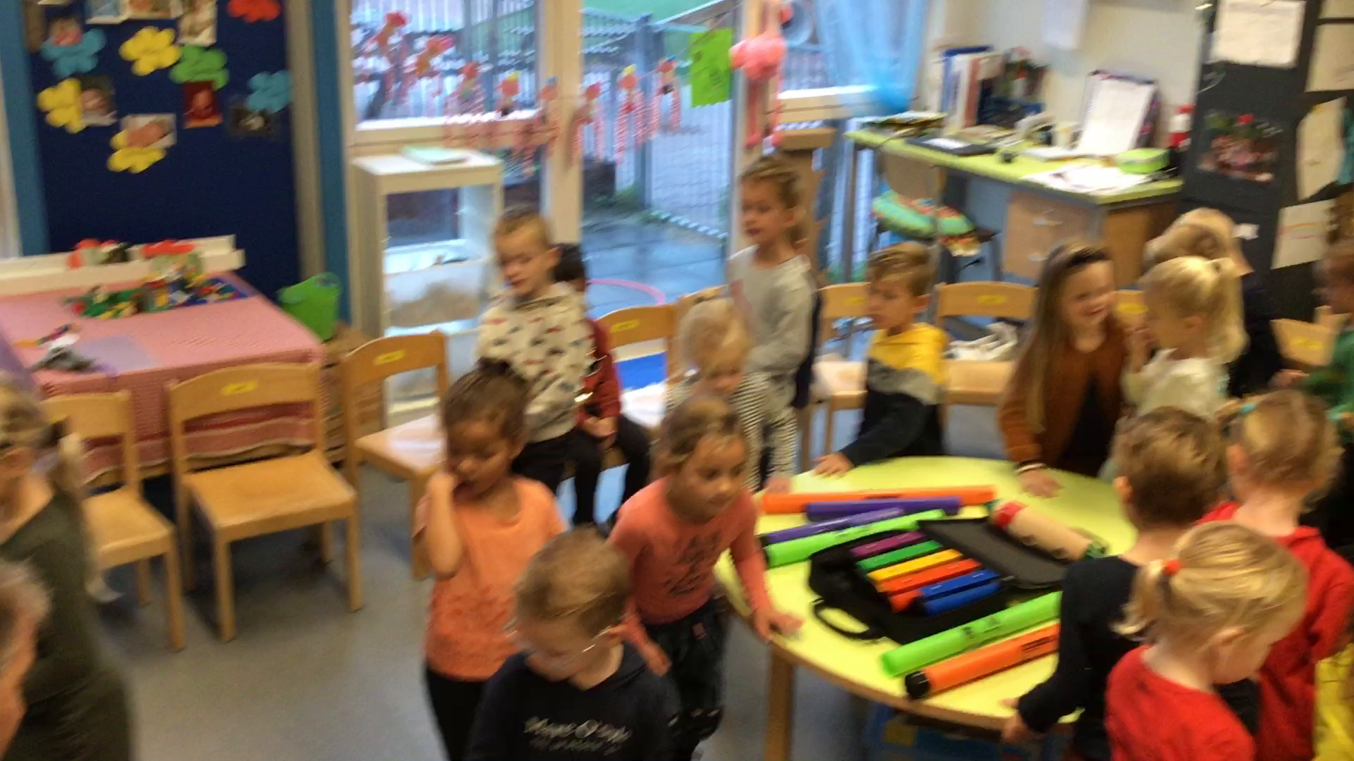 Roald Dahltheater in de klas 1/2 D in de klas